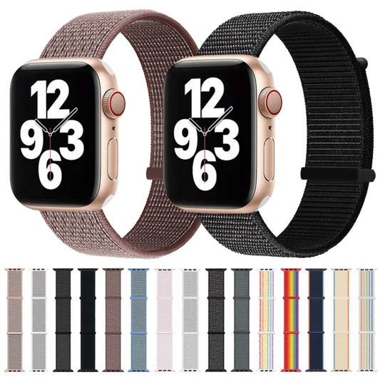 Hook and Loop Fastener Dual Section Watch Band For Apple Watch Ultra 49mm&Watch Ultra 2 49mm / Series 9&8&7 45mm / SE 3&SE 2&6&SE&5&4 44mm / 3&2&1 42mm(Rainbow Colors) by bashfashion