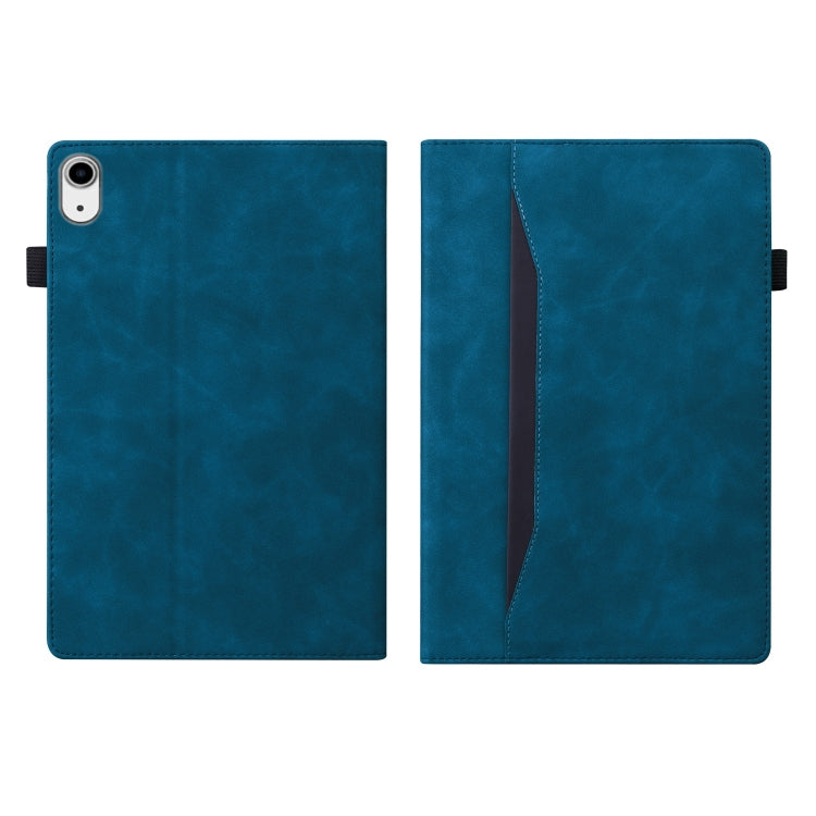 For iPad mini 6 / mini 2024 Splicing Shockproof Leather Tablet Case(Blue) by bashfashion