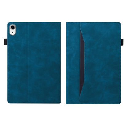 For iPad mini 6 / mini 2024 Splicing Shockproof Leather Tablet Case(Blue) by bashfashion