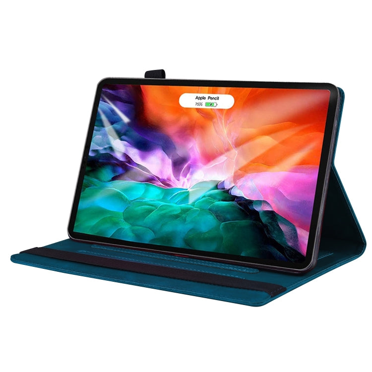 For iPad mini 6 / mini 2024 Splicing Shockproof Leather Tablet Case(Blue) by bashfashion