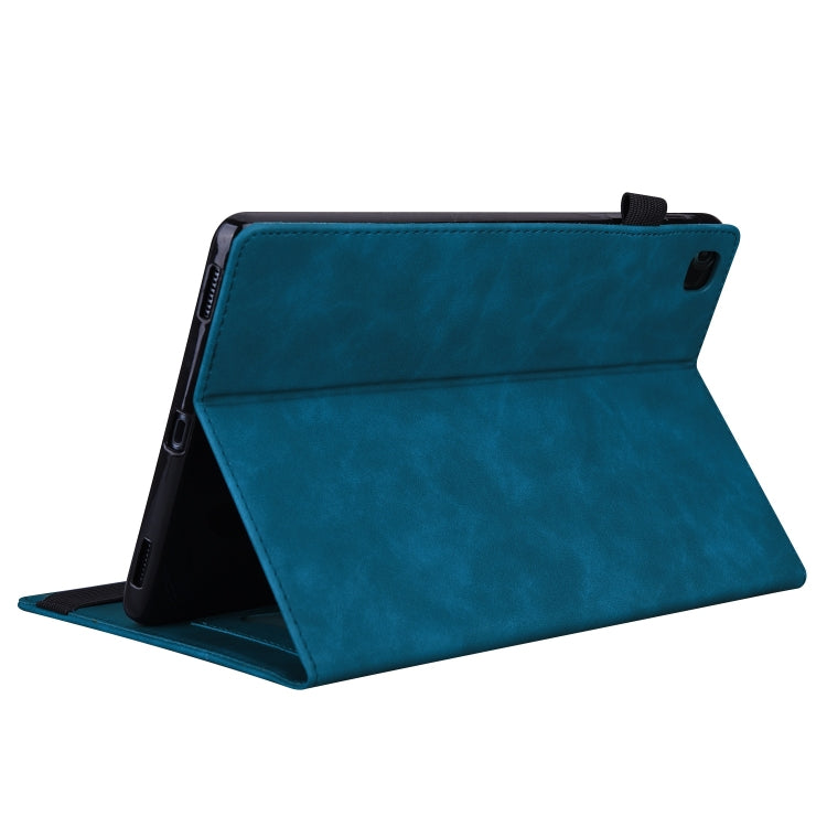 For iPad mini 6 / mini 2024 Splicing Shockproof Leather Tablet Case(Blue) by bashfashion