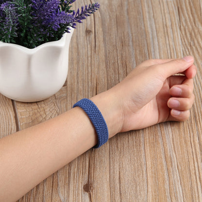 Small Waist Single Loop Nylon Braid Watch Band For Apple Watch Series 9&8&7 41mm / SE 3&SE 2&6&SE&5&4 40mm / 3&2&1 38mm, Size: XS 130mm(Colorful) by bashfashion