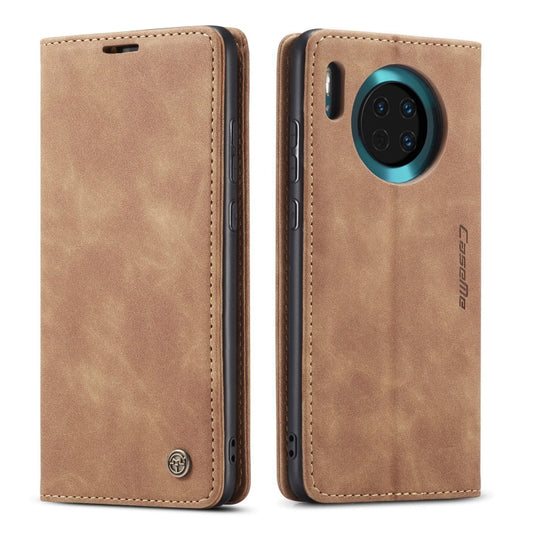 For Huawei Mate 30 4G / 5G CaseMe-013 Multifunctional Horizontal Flip Leather Case with Card Slot & Holder & Wallet(Brown) by CaseMe