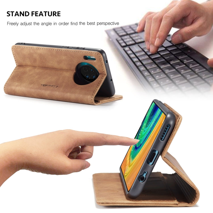 For Huawei Mate 30 4G / 5G CaseMe-013 Multifunctional Horizontal Flip Leather Case with Card Slot & Holder & Wallet(Brown) by CaseMe