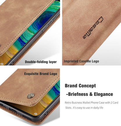 For Huawei Mate 30 4G / 5G CaseMe-013 Multifunctional Horizontal Flip Leather Case with Card Slot & Holder & Wallet(Brown) by CaseMe