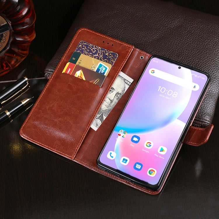 For UMIDIGI A11 Pro Max idewei Crazy Horse Texture Horizontal Flip Leather Case with Holder & Card Slots & Wallet(Black) by idewei