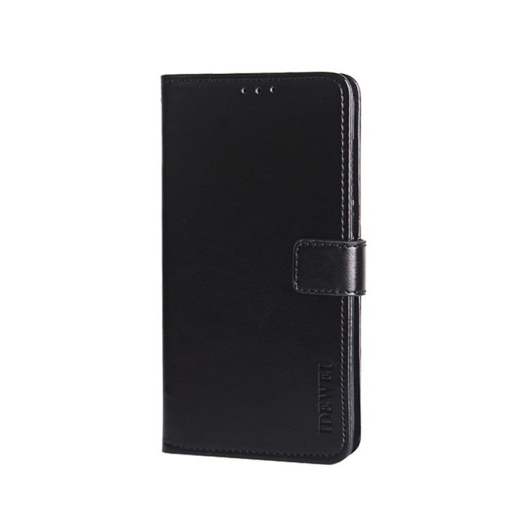 For U-MAGIC 30e idewei Crazy Horse Texture Horizontal Flip Leather Case with Holder & Card Slots & Wallet(Black) by idewei