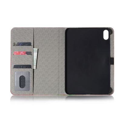For iPad mini 6 / mini 2024 Crocodile Leather Tablet Case with Holder (Brown) by bashfashion