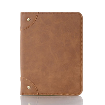 For iPad mini 6 / mini 2024 Retro Book Style Leather Tablet Case(Brown) by bashfashion
