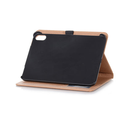 For iPad mini 6 / mini 2024 Retro Book Style Leather Tablet Case(Brown) by bashfashion