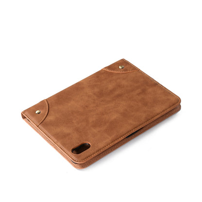 For iPad mini 6 / mini 2024 Retro Book Style Leather Tablet Case(Brown) by bashfashion