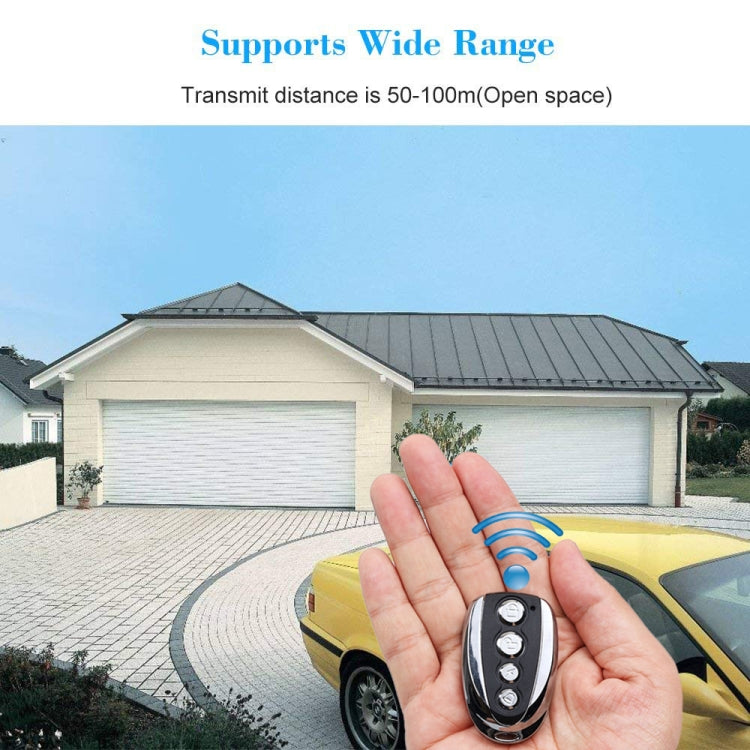 K18 Universal U-shaped Copy Electric Rolling Shutter Door Gate Garage Remote Controller, Frequency:433MHZ by bashfashion