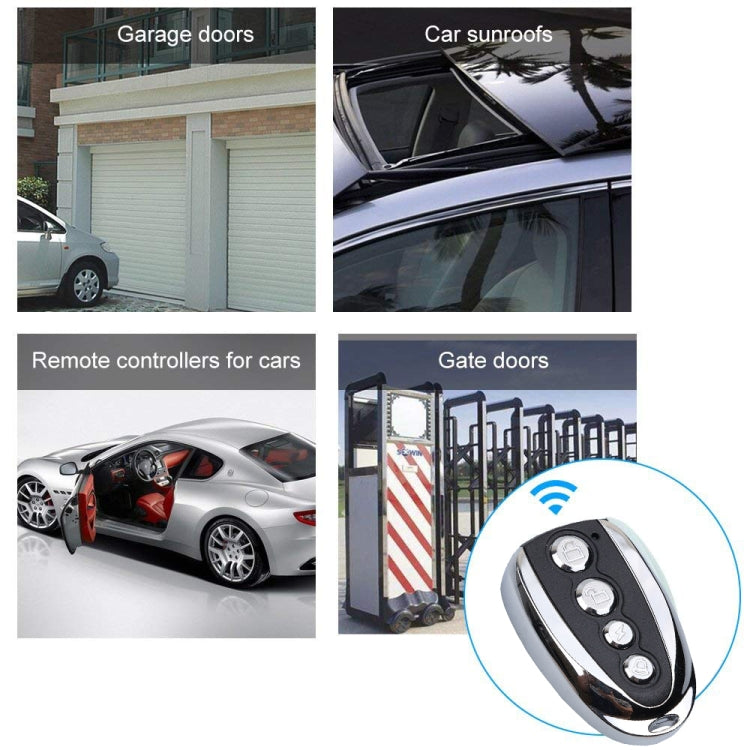 K18 Universal U-shaped Copy Electric Rolling Shutter Door Gate Garage Remote Controller, Frequency:433MHZ by bashfashion