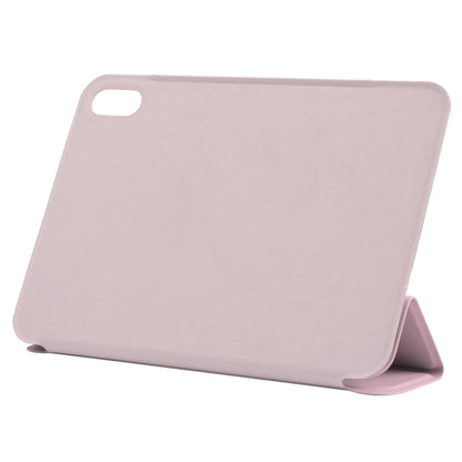 For iPad mini 2024 / mini 6 Horizontal Flip Ultra-thin Double-sided Clip Non-buckle Magnetic PU Tablet Case With Three-folding Holder & Sleep / Wake-up Function(Pink) by bashfashion