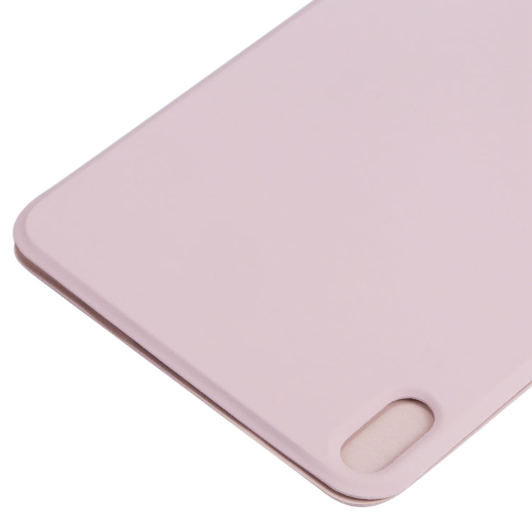 For iPad mini 2024 / mini 6 Horizontal Flip Ultra-thin Double-sided Clip Non-buckle Magnetic PU Tablet Case With Three-folding Holder & Sleep / Wake-up Function(Pink) by bashfashion