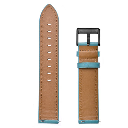 For Samsung Galaxy Watch 3 41mm Leather Watch Band(Blue) by bashfashion