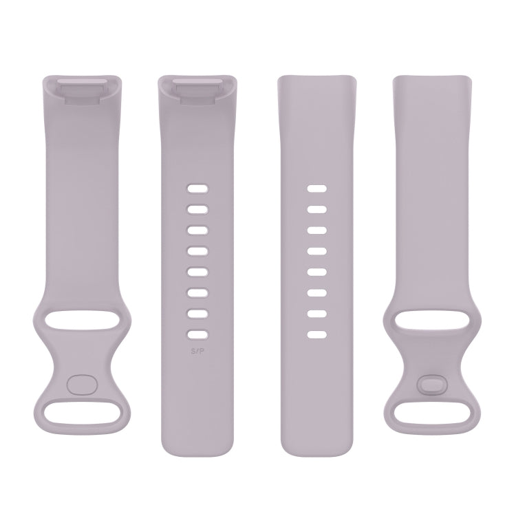 For Fitbit Charge 5 Silicone Watch Band, Size:S(Lavender Purple) by bashfashion