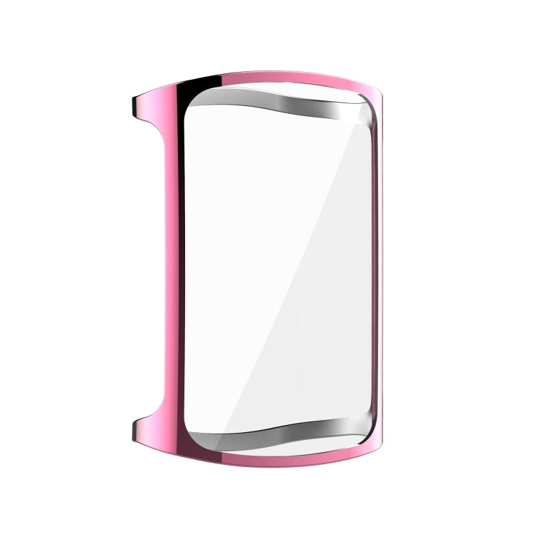 For Fitbit Charge 5 Full Coverage TPU Electroplating Protective Case Cover(Pink) by bashfashion