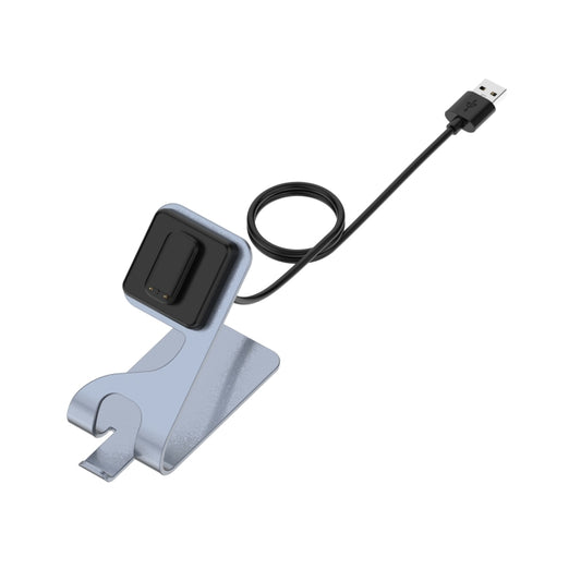 For Fitbit Charge 5 Portable Magnetic Metal Charger Holder(Grey) by bashfashion