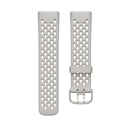 For Fitbit Charge 5 Silicone Hole Watch Band(Apricot) by bashfashion