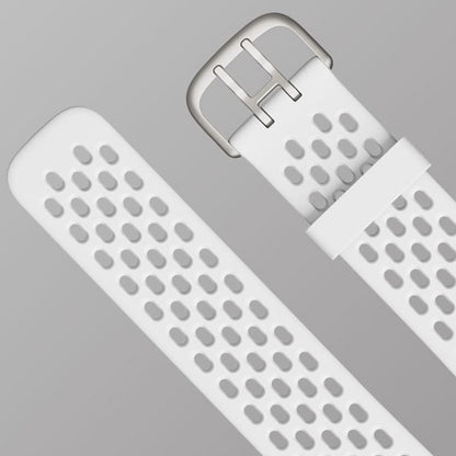 For Fitbit Charge 5 Silicone Hole Watch Band(Rock Grey) by bashfashion