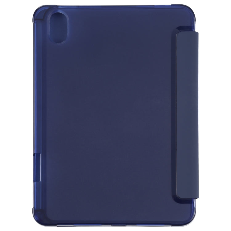 For iPad mini 2024 / mini 6 TPU Transparent Horizontal Deformation Flip Leather Tablet Case with Holder & Pen Slot(Navy Blue) by bashfashion
