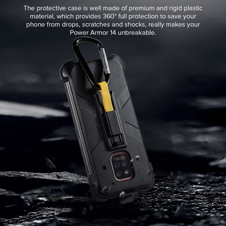 For Ulefone Power Armor 14 Ulefone Multifunctional TPU + PC Protective Case with Back Clip & Carabiner by Ulefone