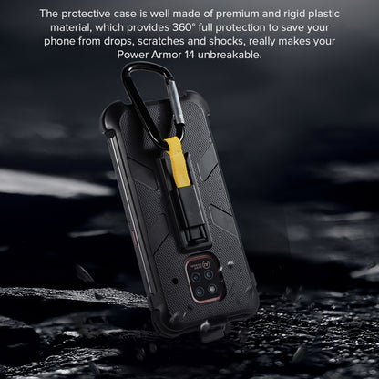For Ulefone Power Armor 14 Ulefone Multifunctional TPU + PC Protective Case with Back Clip & Carabiner by Ulefone