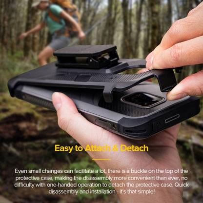 For Ulefone Power Armor 14 Ulefone Multifunctional TPU + PC Protective Case with Back Clip & Carabiner by Ulefone