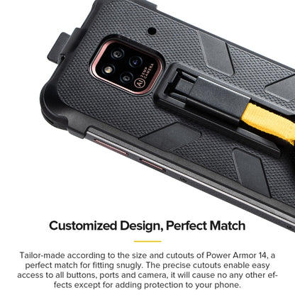 For Ulefone Power Armor 14 Ulefone Multifunctional TPU + PC Protective Case with Back Clip & Carabiner by Ulefone