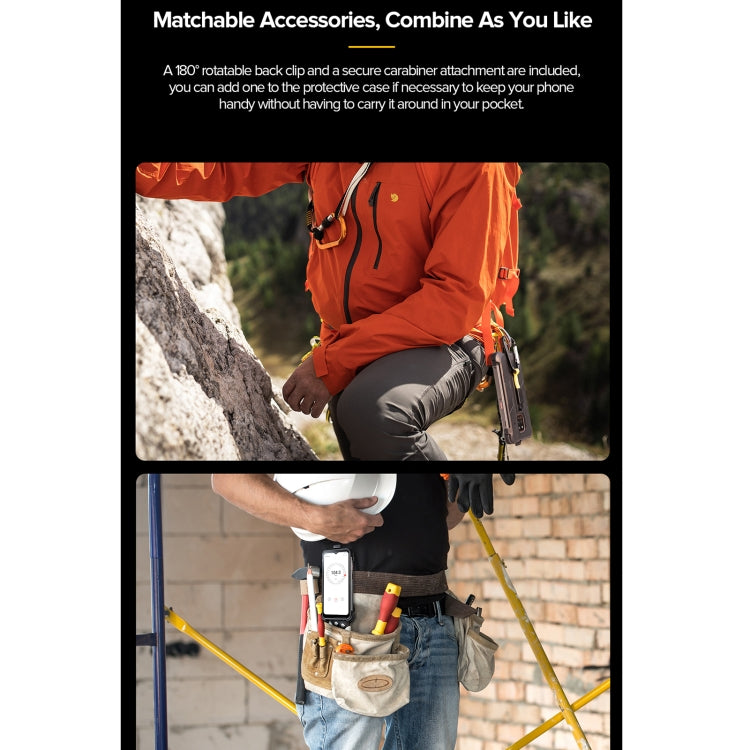 For Ulefone Power Armor 14 Ulefone Multifunctional TPU + PC Protective Case with Back Clip & Carabiner by Ulefone