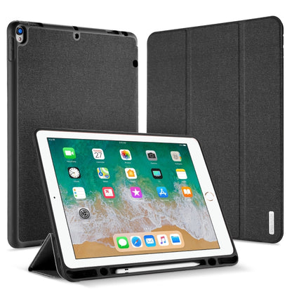 DUX DUCIS Domo Series Horizontal Flip Magnetic TPU + PU Leather Tablet Case with Three-folding Holder & Pen Slot For iPad Pro 12.9 inch 2017(Black) by DUX DUCIS