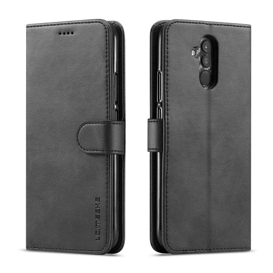 For Huawei Mate 20 Lite / Maimang 7 LC.IMEEKE Calf Texture Horizontal Flip Leather Case, with Holder & Card Slots & Wallet(Black) by LC.IMEEKE