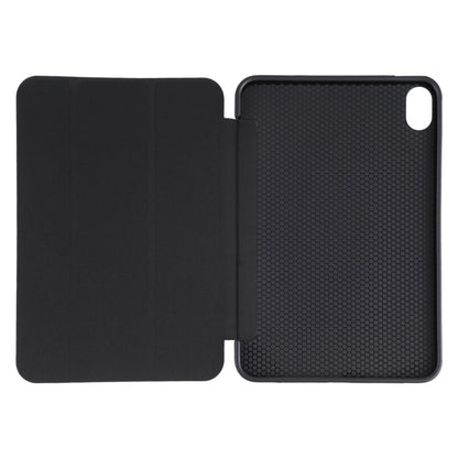 For iPad mini 2024 / mini 6 GEBEI Shockproof Horizontal Flip Tablet Case with Three-folding Holder(Black) by GEBEI