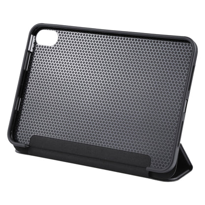 For iPad mini 2024 / mini 6 GEBEI Shockproof Horizontal Flip Tablet Case with Three-folding Holder(Black) by GEBEI