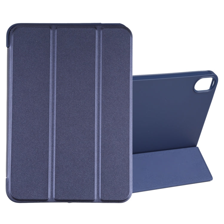 For iPad mini 2024 / mini 6 GEBEI Shockproof Horizontal Flip Tablet Case with Three-folding Holder(Royal Blue) by GEBEI
