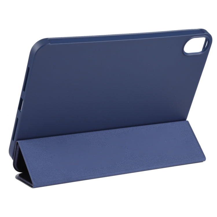 For iPad mini 2024 / mini 6 GEBEI Shockproof Horizontal Flip Tablet Case with Three-folding Holder(Royal Blue) by GEBEI