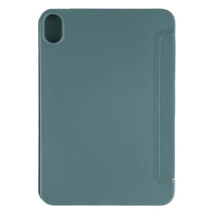 For iPad mini 2024 / mini 6 GEBEI Shockproof Horizontal Flip Tablet Case with Three-folding Holder(Pine Needle Green) by GEBEI