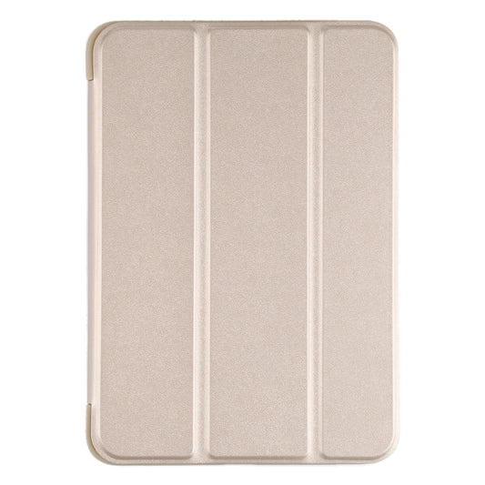 For iPad mini 2024 / mini 6 GEBEI Shockproof Horizontal Flip Tablet Case with Three-folding Holder(Gold) by GEBEI
