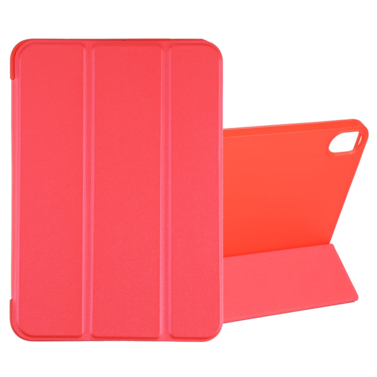 For iPad mini 2024 / mini 6 GEBEI Shockproof Horizontal Flip Tablet Case with Three-folding Holder(Red) by GEBEI