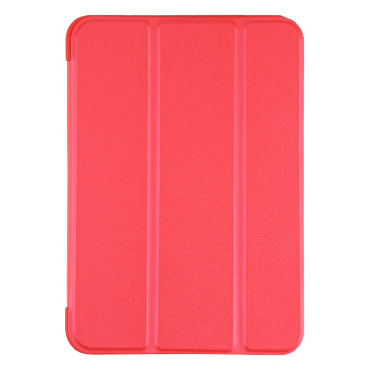 For iPad mini 2024 / mini 6 GEBEI Shockproof Horizontal Flip Tablet Case with Three-folding Holder(Red) by GEBEI