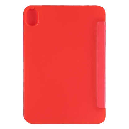 For iPad mini 2024 / mini 6 GEBEI Shockproof Horizontal Flip Tablet Case with Three-folding Holder(Red) by GEBEI