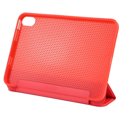 For iPad mini 2024 / mini 6 GEBEI Shockproof Horizontal Flip Tablet Case with Three-folding Holder(Red) by GEBEI