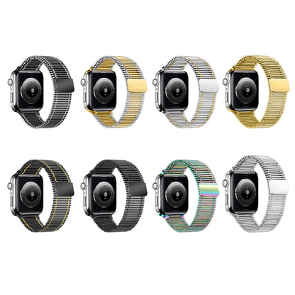 Chain Loop Steel Watch Band For Apple Watch Series 9&8&7 41mm / SE 3&SE 2&6&SE&5&4 40mm / 3&2&1 38mm (Silver) by bashfashion
