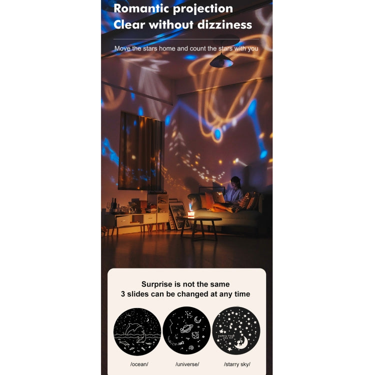 J221 Multifunctional Night Light Projection Humidifier(White Lion) by bashfashion