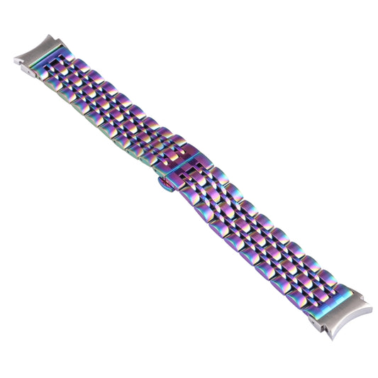 For Samsung Galaxy Watch4 40mm/44mm Seven-bead Stainless Steel Watch Band(Colorful) by bashfashion