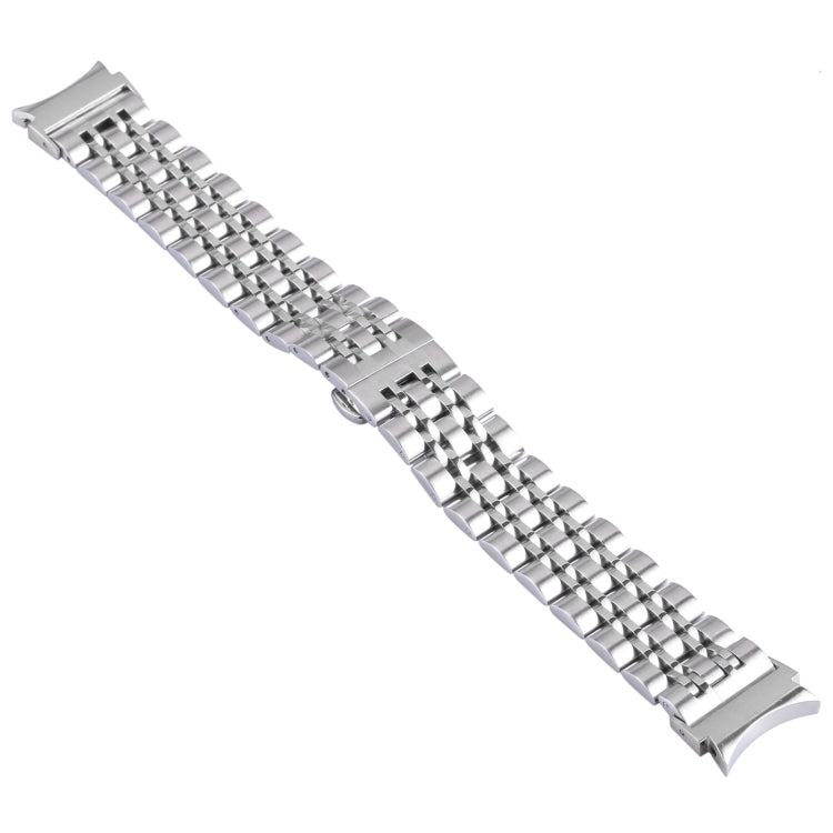 For Samsung Galaxy Watch4 40mm/44mm Seven-bead Stainless Steel Watch Band(Silver) by bashfashion