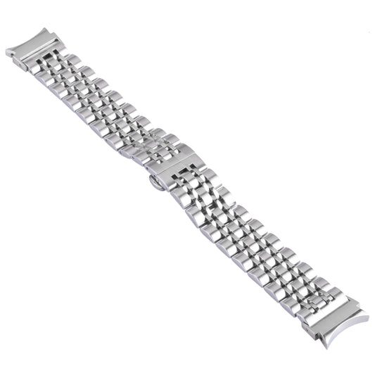 For Samsung Galaxy Watch4 40mm/44mm Seven-bead Stainless Steel Watch Band(Silver) by bashfashion