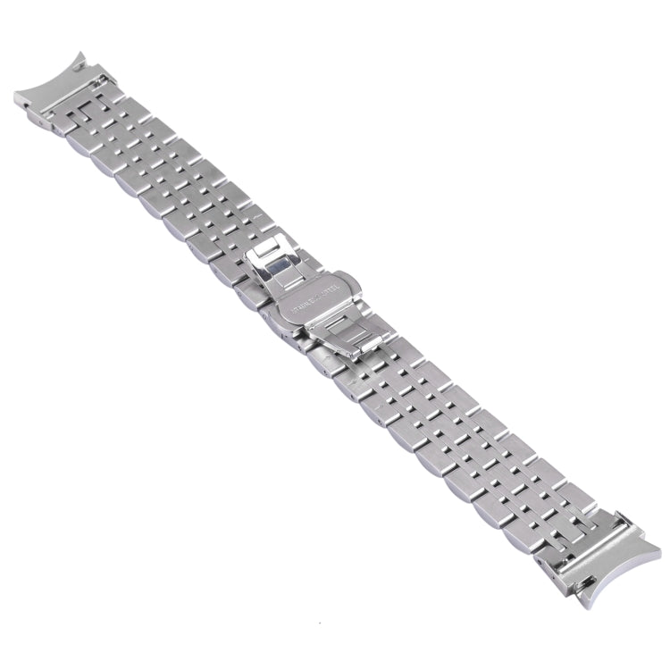 For Samsung Galaxy Watch4 40mm/44mm Seven-bead Stainless Steel Watch Band(Silver) by bashfashion