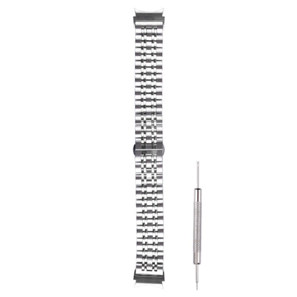 For Samsung Galaxy Watch4 40mm/44mm Seven-bead Stainless Steel Watch Band(Silver) by bashfashion